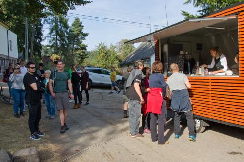 Otevírání dětského hřiště u Lidového domu